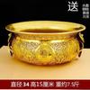 Cuenco Tesoro Doble Dragón de Cobre Niu Ju Shan, un Símbolo de Regalos para Apertura de Tiendas y Decoraciones de Oficina