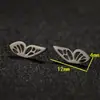 Brincos de Borboleta Transfronteiriços, Novo Estilo Feminino Aço Inoxidável Inseto Fofo Asas de Anjo Borboleta Brincos Atacado