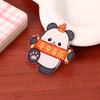 Parche magnético acrílico con diseño de panda de dibujos animados, ideal para refrigeradores, creativo y decorativo.