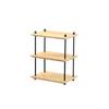 Estante de Almacenamiento Multicapa Lychee Sea Soporte para Tazas de Madera Maciza para el Hogar Estante de Exhibición de Mesa para Tocador de Dormitorio Estante de Almacenamiento de Madera