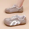Zapatos de Mujer Primavera Nuevo Estilo Casual Versátil Cómodos Zapatos Forrest Gump Malla Transpirable Suela Suave Retro Deportivos Zapatos de Entrenamiento Alemanes para Mujer