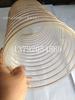 25mm-500mmPU Tubo Transparente de Alambre de Acero Material Resistente a la Abrasión Transportador Tubo de Poliuretano Tubo de Ventilación por Vacío para Carpintería