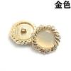 Botones de metal ojo de gato cosidos a mano con diamantes para chaqueta de traje de mujer, botones de mujer de 18-25 mm