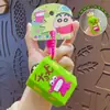 Chaveiro Pingente Autêntico Desenho Animado Shin-Chan Super-Homem Dinâmico Carro Chaveiro Boneca Fofa para Bolsa Decoração
