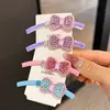 Nuevo pasador de pelo con lazo de diamantes de imitación coreano, pinza lateral, dulce accesorio para el cabello para mujer, pasador de pelo nuevo, compacto y exquisito