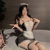 Lencería Sexy, Atuendo de Sirvienta Sexy Puro Deseo, Juego de Rol de Tentación Apasionada, No Necesita Quitarse, Uniforme Provocativo, Estilo de Tela de Alta Elasticidad