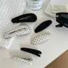 Pinza para el Cabello de Tela con Puntos Estilo Coreano, Pinza Versátil para Flequillo de Uso Diario, Pasador Nuevo con Acabado de Alta Gama, Elegante Pinza de Pato