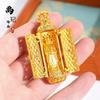 Loja de ouro com antigo diamante de areia francesa aberta para ver o pingente do deus da riqueza, novo pingente nacional chinês deus da riqueza, atacado