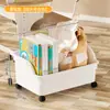 Caixa de armazenamento de livros com polia, dormitório estudantil, mesa, mochila escolar, caixa de armazenamento, cesta de armazenamento de mesa, classificação, caixa de livros de sala de aula