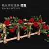 Treliças de flores artificiais, treliças de rosas, guirlandas de rosas falsas, decorações de teto, decorações de entrada, decorações de áreas cênicas, decorações de shoppings, artigos de decoração macia, arranjos florais