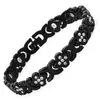 Pulseira Magnética Amazon Cross Cobre Antigo Vermelho Três Fileiras Fecho Dobrável Eletrodepositado Escovado Pulseira Liga de Zinco Joias Masculinas