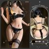 Adorable Disfraz de Conejito Peluche de Sirvienta con Atractivo Seductor y Glúteos Expuestos, No Hay Necesidad de Quitarse Qqny