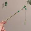Grampo elegante e versátil de ginkgo para cabelos finos, grampo em U de nicho para a parte de trás da cabeça, grampo em forma de crescente
