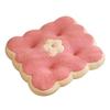 Almohada de galleta gruesa de pana simple estilo ins, almohada de felpa de galleta para sala de estar, cojín para automóvil, cojín para sentarse largo