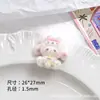 Kuromi Melody Terciopelo DIY Llavero Cadena para Teléfono Colgante para Bolso Accesorios de Joyería Material de Resina Venta al por Mayor