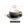 Xícara de Café de Cerâmica Criativa Profissional para Latte Italiano Concentrado Clássico Granito Vintage Conjunto de Xícara e Pires