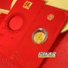 2026 Año del Caballo Pegatina Dorada para Teléfono Sobre Rojo Oro Puro 999 Regalo Creativo de Riqueza Mayoreo