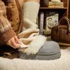 Zapatos de Felpa con Forro de Lana Ant Love Otoño e Invierno Estilo Nuevo Cálidos, Cómodos, Suaves de Látex para Uso Casual en Interiores y Exteriores Pantuflas de Algodón