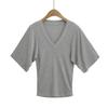 Camiseta Vintage de Manga Corta con Cuello en V para Mujer, Diseño de Verano con Estilo Único, Ceñida a la Cintura, Top Sexy y de Puro Deseo