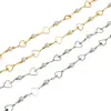 Cadena DIY Luz Francesa Lujo Alto Gama Elegante Corazón Hueco Cadena Hecha a Mano Cadena de Perlas de Agua Dulce Natural Cadena Suelta
