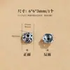 Acessórios de joias de prata antiga Sanqi, espaçadores de florzinhas, suportes de flor, suportes de contas, contas espaçadoras, almofadas para pulseiras e colares de miçangas feitos à mão DIY