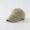 Boné de beisebol infantil estilo vintage para atacado, disponível em várias cores, chapéu de sol para atividades ao ar livre, boné de bebê personalizado com letra para outono