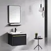 Venta al por mayor de fábrica Nuevo Gabinete de Baño Aleación de Aluminio Moderno Simple Personalidad Lavabo Integrado Lavabo de Baño