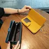 Cartera de Mujer Bolso de Mano Largo para Mujer Estilo Nuevo Piel Genuina Tendencia Simple Multifuncional Bifold Cartera de Mano para Mujer