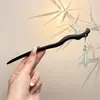 Horquilla de Ébano para Mujer con un Toque Fresco y Elegante, Horquilla de Flor de Magnolia, Accesorio para el Cabello de Estilo Tradicional para Peinados Recogidos Diarios
