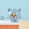Decoração de Carro de Rato Tom e Jerry Figura Fofa Eu Amo Queijo Ornamento de Mesa Brinquedo da Moda