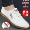 Zapatos de Hombre Auténticos Marca Dragonfly, Piel Genuina, Nuevo Modelo 2026, Zapatos Casuales de Piel para Hombre, Suela Suave Transpirable, Zapatos Blancos Versátiles de Moda
