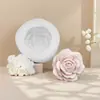 Vela Perfumada de Flor de Rosa y Loto Molde de Silicona de Yeso Molde para Pastel de Chocolate de Flor DIY