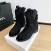 Botas de Cowboy Ocidentais Estilo Wasteland Retrô Outono 2026 Novas Botas Plataforma Botas Melard Botas de Cano Médio Botas Curtas Femininas