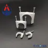 Clips Redondos de Alambre de Acero 45678910121416mm Sujetadores de Alambre Blanco Clips para Cableado Pinza Fija Tipo Clip en U