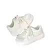 Zapatillas Blancas Simples de Punta Redonda Estilo Campus Otoño 2026, Zapatos Deportivos Casuales Cómodos y Versátiles para Mujer
