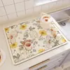 Alfombrilla de Drenaje de Lujo Ligero de París Barro Diatomeo Encimera de Cocina Alfombrilla Impermeable Fregadero Fregadero Grifo Alfombrilla Absorbente