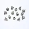 Tapones para Oídos de Silicona con Forma de Bala de Metal, Cierres para Aretes, Accesorios para Joyería DIY, Tapones Anticaída, Tapones para Aretes al por Mayor