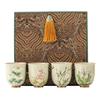 Taza de té con pétalos en relieve de fábrica, juego de té, caja de regalo, pequeños obsequios para el día del maestro, obsequios prácticos para ancianos