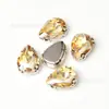 Atacado do Fabricante Garra de Orelha Cristal Vidro Gota d'Água Diamante Costurado à Mão Diamante DIY Roupas Bagagem Sapatos e Outros Acessórios Decorativos