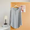 Camisa Botonada de Manga Larga de Modal Simple y Cómoda, Top de Yoga y Danza de Longitud Media que Cubre las Caderas, Adecuado para el Hogar y Uso Casual para Mujeres