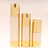 15ml30ml50ml Em Estoque Prata Escovado Pressão a Vácuo Loção Fixadora de Maquiagem Frasco Frasco de Skincare Embalagem Cosmética