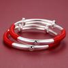 Pulseira de Prata para Bebê Infantil S999 Prata Esterlina Dragão Cobra Pulseira para Bebê Masculino e Feminino Lua Cheia Presente de Um Ano Joias de Prata