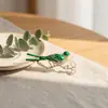 Broche de Flor de Peonía Guofeng para Mujer de Gama Alta Exquisito Estilo Antiguo Primavera y Verano Cheongsam Abrigo Chino Corsage Pin de Abrigo Accesorios