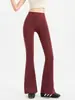 Pantalones de yoga acampanados, de cintura alta, levanta glúteos, de pierna ancha, aptos para petite, que alargan la figura, pantalones acampanados adelgazantes, pantalones de yoga para Pilates y fitness