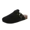 Zapatos Perezosos para Parejas, Zapatos Romanos de Moda de Comercio Transfronterizo, Pantuflas Cerradas para Mujer, Pantuflas de Corcho, Medias Pantuflas Casuales, Deseo de Talla Grande