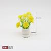 Casa de muñecas casa de muñecas accesorios maceta mini modelo simulación planta pequeña en maceta micro-paisaje adornos planta con flores en maceta