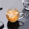 KTZB115 Lizun Taza Pequeña con Asa Hogar Desayuno Postre con Taza de Vidrio con Asa Taza para Bebidas de Gran Capacidad Engrosada Vaso para Agua