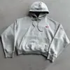 Sudadera con capucha de moda versátil, informal, deportiva callejera, con estampado de bandera cruzada de otoño, para hombre y mujer