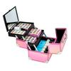 Estuche cosmético portátil profesional y práctico con espejo, de una sola capa, abierto, multifunción, para manicura, pestañas, tatuajes, etc.