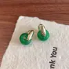 Brincos de Pérola Olho de Tigre Retrô Estilo Hong Kong para Mulheres, Luxo Acessível, High-End, Brincos Versáteis, Brincos de Nicho Únicos